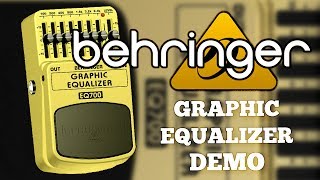 Behringer EQ700 Graphic Equalizer Demo [upl. by Tizes]