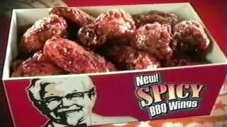 Kentucky Friend Chicken  Spicy BBQ Wings  Television Commercial  2005 [upl. by Aivatnwahs]