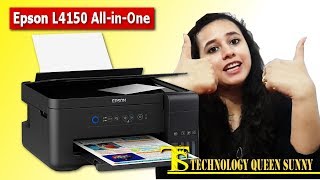 Epson L4150 AllinOne Printer – unboxing review with 3 different colour printouts [upl. by Ennovoj]