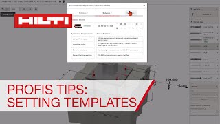 Hilti PROFIS Engineering anchor design software tips  setting templates [upl. by William]