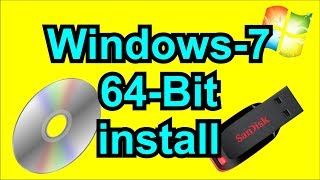 How to install 64 bit windows 7 [upl. by Kyd]