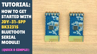 TUTORIAL How to get Started Bluetooth Module JDY31 JDY31 BK3231 Arduino  Quick Simple HC05 HC06 [upl. by Enilatan]