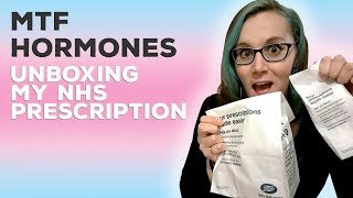 MtF Hormones  Unboxing my NHS Prescription [upl. by Aneerak]