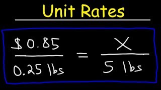 Unit Rates Ratios amp Proportions  Word Problems [upl. by Moulton]