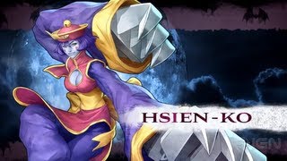 Darkstalkers  HsienKo Moves List [upl. by Oznol]