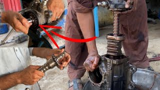 Hino Steering Gear Box Rebuild How to Repair Gear Box  Amazing Work [upl. by Ardek]