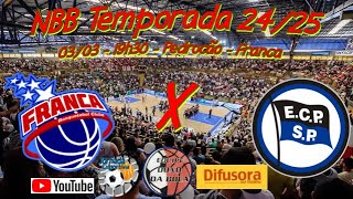 Ao Vivo  Franca X Pinheiros  NBB Temporada 2425 [upl. by Nitza]