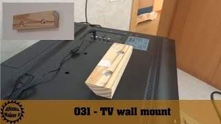 Super easy DIY TV wall mount [upl. by Ardnauqal]