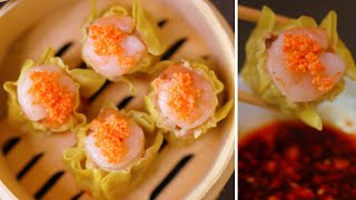 DIM SUM  Shrimp Siu Mai Dumpling Recipe [upl. by Noswal354]