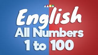 Every Number from 1 to 100  Counting Numbers in English from 1 to 100 [upl. by Irmgard]