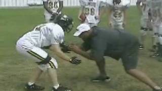 Football Offensive Line Training  How to Block a Bigger Opponent  Part 4 [upl. by Notgnirra]