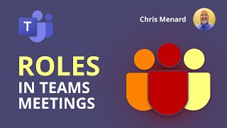 Roles in a Teams Meeting Organizer  Presenter  Attendee [upl. by Ahsitauq]