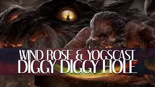 Wind Rose ft Yogscast  Diggy Diggy Hole Mashup Lyric Video [upl. by Kenley]