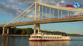 BOAT TRIP ON DNIPRO RIVER KIEV [upl. by Cadmarr927]