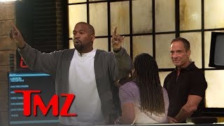 Kanye West Stirs Up TMZ Newsroom Over Trump Slavery Free Thought  TMZ [upl. by Ahsimaj588]