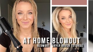 At home blowout tutorial with a blowout dryer brush  FoxyBae [upl. by Synn628]