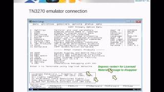 IBM Academic Initiative  Accessing zOS using TN3270 FTP and SSH  Unit 03 [upl. by Barbara-Anne332]