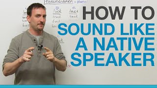 How to sound like a native speaker THE SECRET [upl. by Drol]