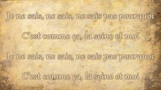 Vanessa Paradis  La Seine Lyrics [upl. by Harley]