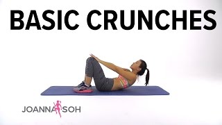 How to do Basic Crunches  Joanna Soh [upl. by Harbour212]