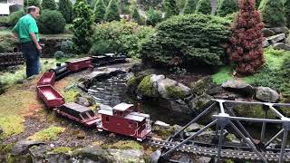 Layout 32  2019 National Garden Railroad Convention  Tom amp Betty Gaps [upl. by Ellerrehc]