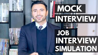 Job Interview Simulation and Training  Mock Interview [upl. by Langer234]