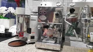 ECM Casa IV Coffee Machine Espresso Shot [upl. by Ahsinek]