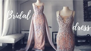 MAKING A WEDDING PARTY DRESS  SECOND WEDDING DRESS [upl. by Koal918]