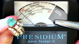 Presidium Gem Tester II PGT II  Testing Emerald Diamond Sapphire Ruby Nephrite [upl. by Haleeuqa678]