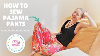 How To Sew DIY Pajama Pants For Beginners  Pt1 Easy Tutorial  DIY Fashion Rebel [upl. by Simeon]