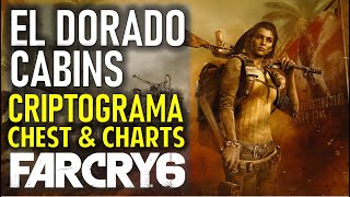 El Dorado Cabins Criptograma Chest amp Charts Locations  Costa Del Mar  FAR CRY 6 [upl. by Ajuna]