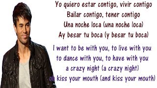 Bailando Lyric Video with Translation [upl. by Greiner933]