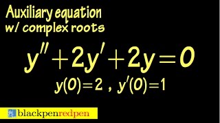 Second order linear differential equation initial value problem  Sect 43 21 [upl. by Renfred]