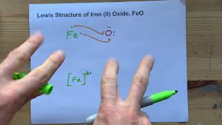 Lewis Structure of Iron II Oxide FeO [upl. by Kaylyn]