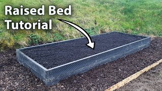 How to Build a Raised Bed for Growing Vegetables [upl. by Ainos]