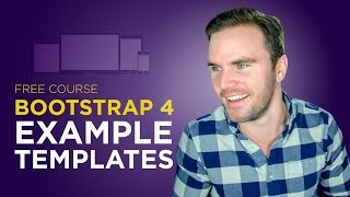 Bootstrap 4 Tutorial 7 Free Template Examples [upl. by Onihc762]