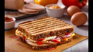 Grilled Chicken Salami Sandwich recipe  Chicken Salami Sandwich recipe [upl. by Hairabez879]