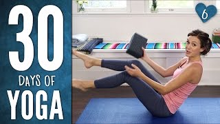 Day 6  SIX PACK ABS  30 Days of Yoga [upl. by Fanchie]