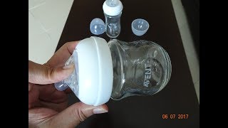 Philips AVENT Natural Feeding Bottles  2 Step procedure for Correct Use [upl. by Norahc]