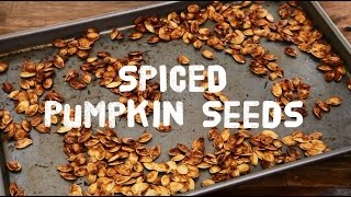 How to Make Spiced Pumpkin Seeds  Halloween Recipes  Allrecipescom [upl. by Janicki729]