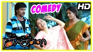 Kanchana  Tamil Movie Comedy  Part 1  Raghava Lawrence  Kovai Sarala  Devadarshini  Muni 2 [upl. by Collimore]