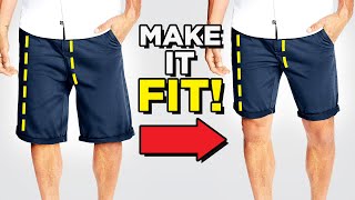 How To Tailor Men’s Shorts Get The Perfect Fit [upl. by Eissel]