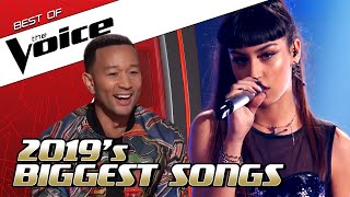 TOP 10  2019s BIGGEST HIT SONGS in The Voice [upl. by Yclek]