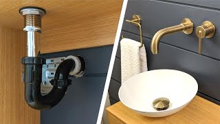 Bathroom sink plumbing installation [upl. by Kwarteng]