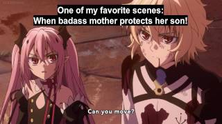 Owari no Seraph Ss2 Krul Tepes protects Mika [upl. by Ennaylloh]