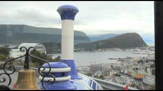 Sightseeing in Ålesund The little Train in Ålesund Citytour from The Cruise terminal [upl. by Shiekh]