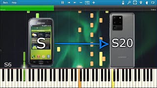 OVER THE HORIZON SAMSUNG RINGTONE HISTORY IN SYNTHESIA Galaxy SS20 [upl. by Webster]