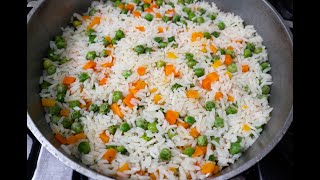 Arroz primavera FÁCIL Y DELICIOSO [upl. by Rachaba]