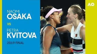 Naomi Osaka v Petra Kvitova Australian Open 2019 Final  AO Classics [upl. by Esinaj370]