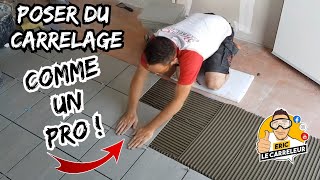 Comment POSER DU CARRELAGE au solTechnique Conseils et Astuces [upl. by Yadsnil7]